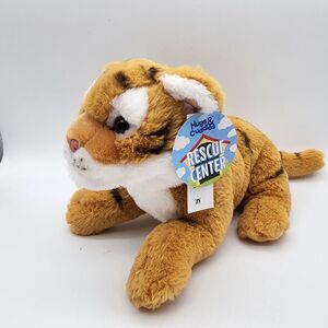 Hugs and Cuddles Rescue Center Tiger Plush 12" Floppy Soft Fur Stuffed Toy 2023